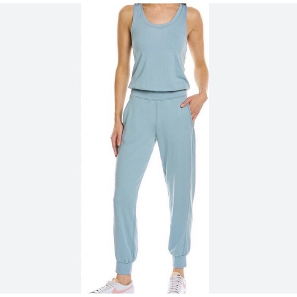 Sweaty Betty Gary Jumpsuit Vapour Blue Yoga Activewear SB5694B Women Small US 6